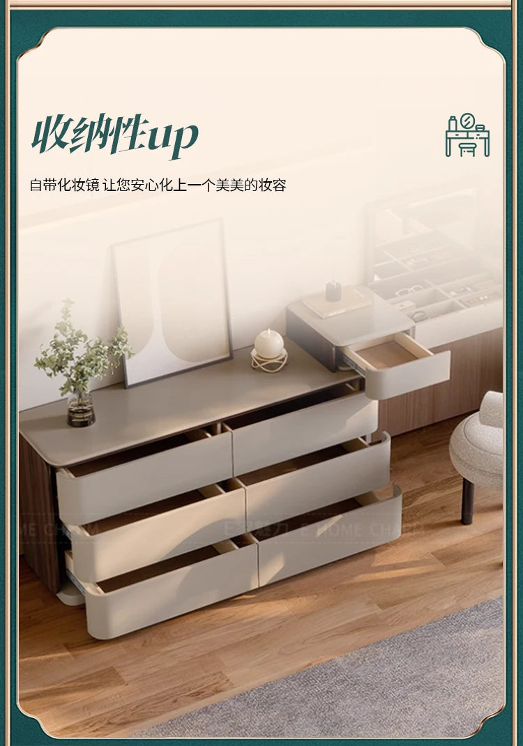 Bedroom Big Dressing Table Vintage Desk Aesthetic Luxury Dressing Table Nordic Girls Espejo Maquillaje Luz Home Furniture