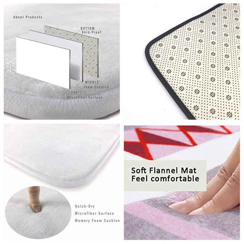 Luxury Classical Round Living Room Rug Simple Black White Bedroom Carpet Toilet Washroom Decoration Rugs Comfortable Floor Mats