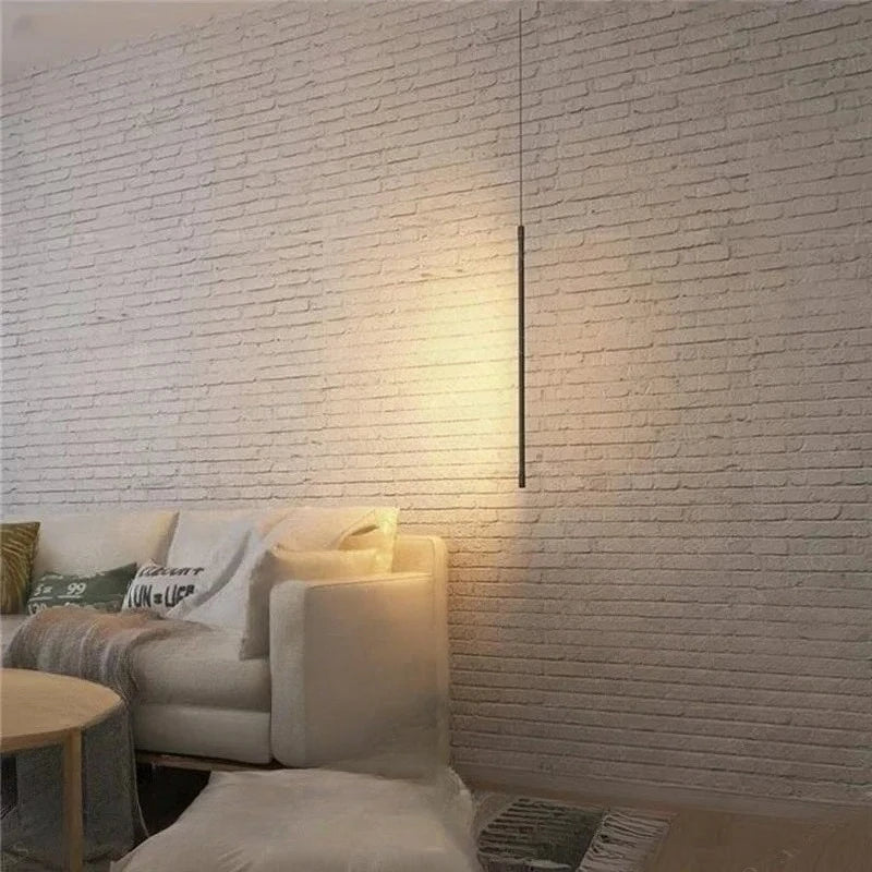 Bedroom Bedside  LED Pendant Light for Living Room Adjustable Line Strip Hanging Lamp TV Wall Home Decor Modern Fixture
