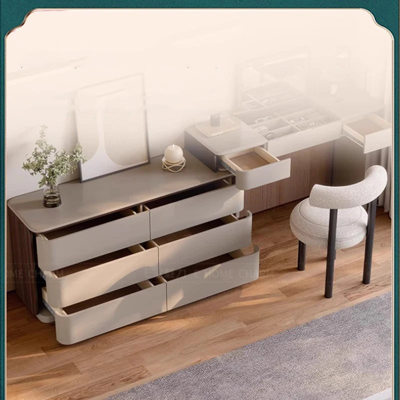 Bedroom Big Dressing Table Vintage Desk Aesthetic Luxury Dressing Table Nordic Girls Espejo Maquillaje Luz Home Furniture
