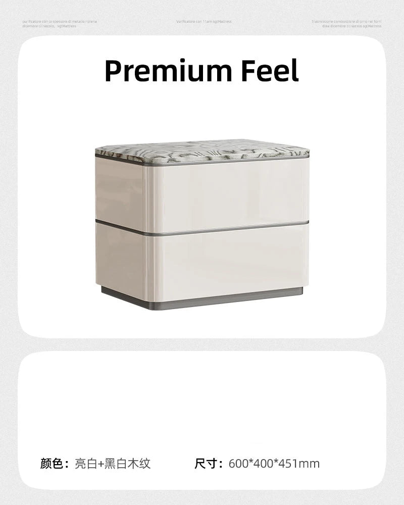 Delicacy Bedroom Nightstand Storage Drawers Classic Practical Bedside Table Aesthetic Luxury Mesitas De Noche Home Furniture