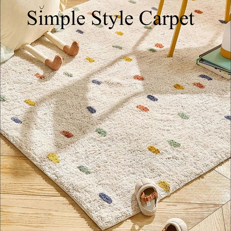 Large Area Living Room Carpet Cute Ins Simple Style Bedroom Bedside Rug Thick Plush Sofa Home Decoration Coffee Table Mats Ковер