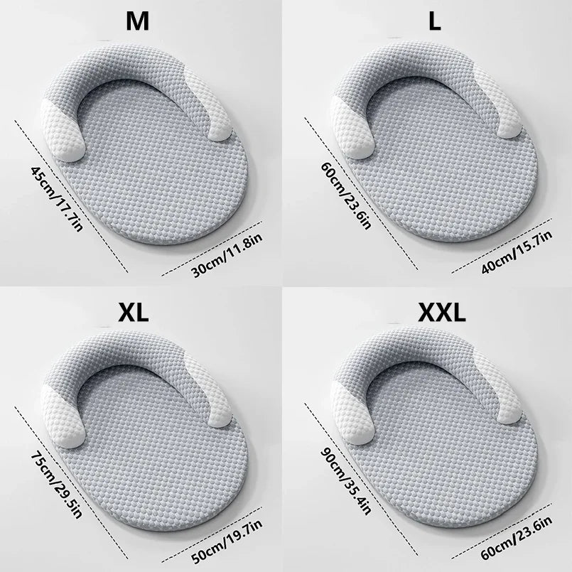 Cooling Dog Bed Summer Ice Silk Cat Mat Oval Pet Nest Breathable Heat Dissipation Cooling Pad for Small Medium Large Dogs Cats