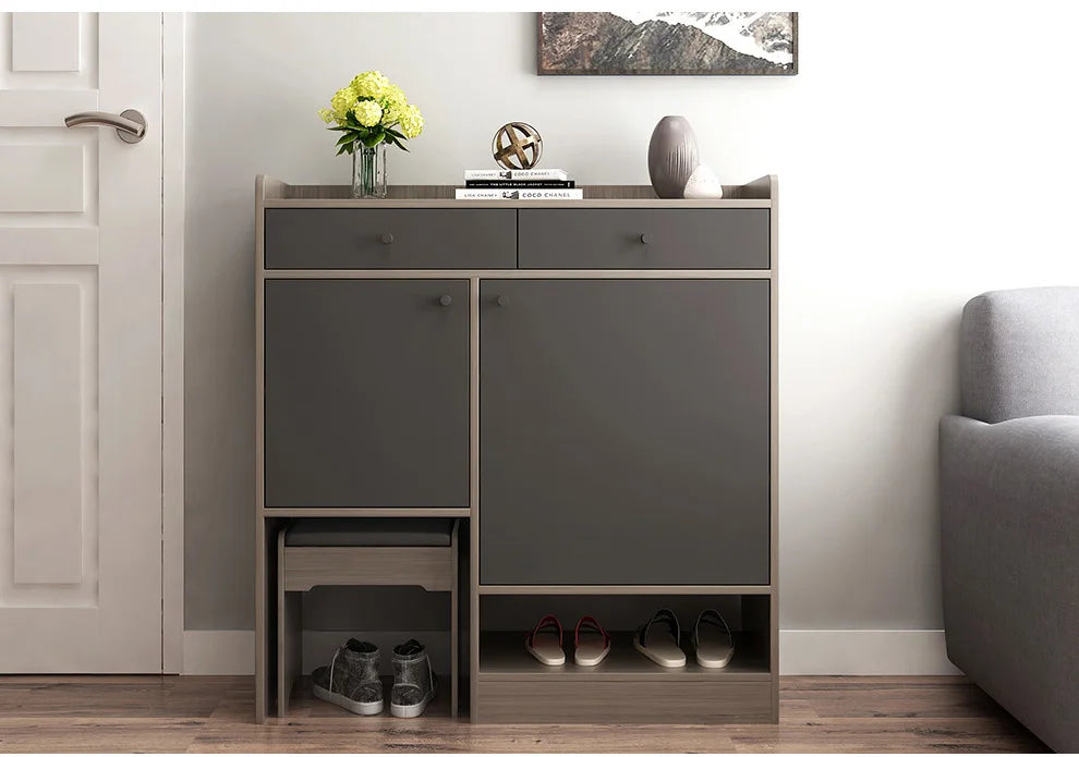 Living Room Organizer Bedroom Wooden Cabinet Ladies Boutique Shelves Shoes Rack Shelf Home With Storage
