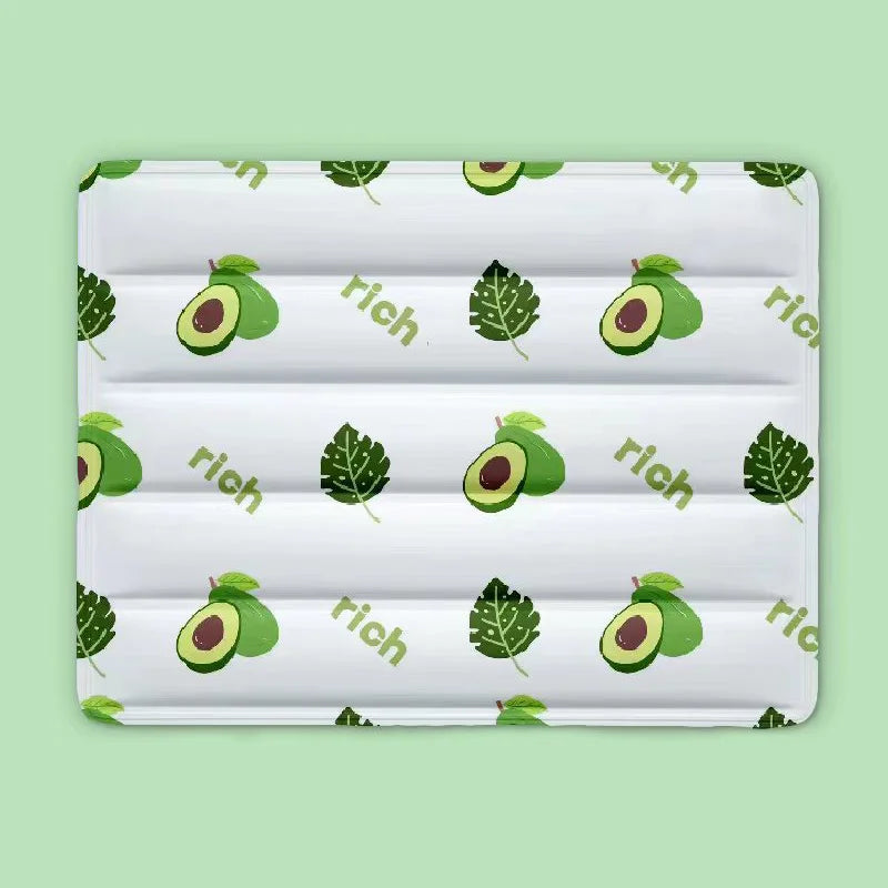 Cartoon Print Summer Cooling Mat for Dogs Cats Non-Toxic Reusable Ice Pad Pet Self-Cooling Cushion Bed