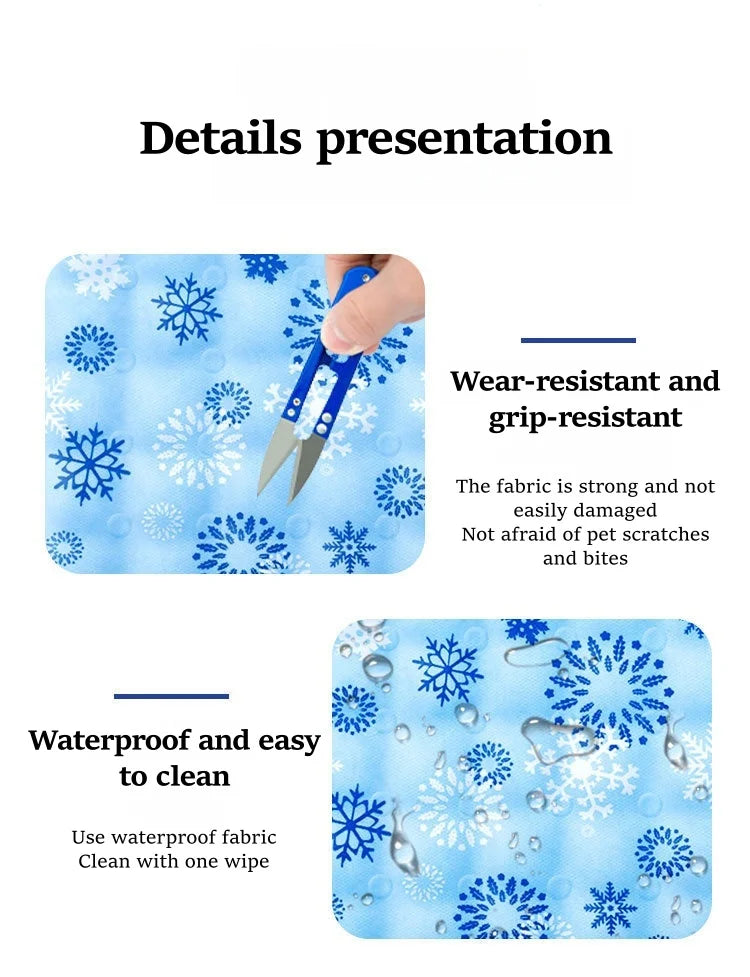 Dog Cooling Mat Summer Ice-Cooled Pet Cooling Bed Portable and Durable Indoor and Outdoor Use for Small Large Dogs
