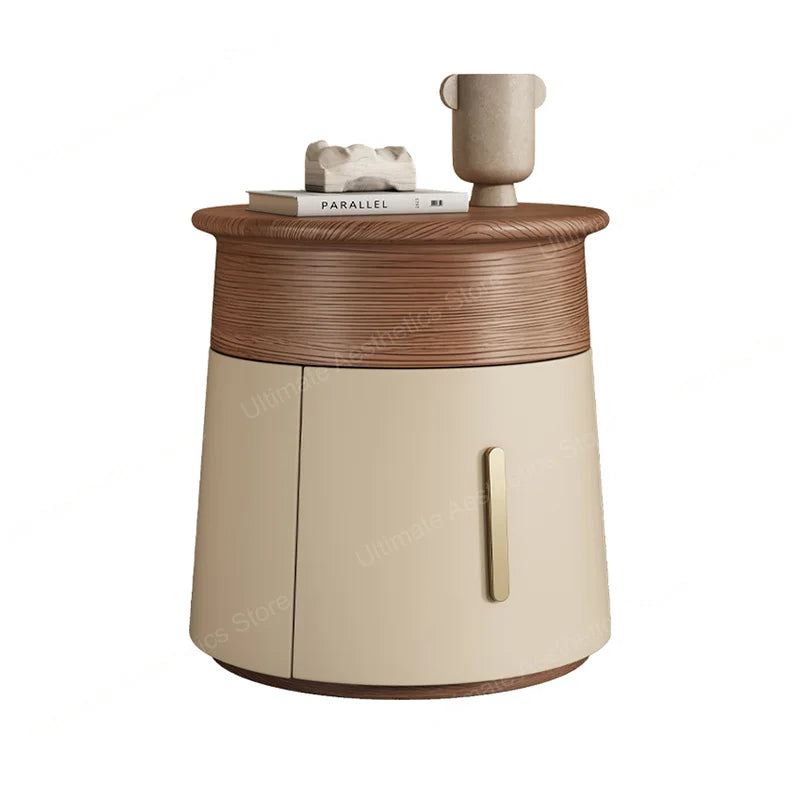 Creative Design Small Bedside Table Space Saving Drawers Storage Nightstand Unique Trendy Mesa De Noche Bedroom Furniture