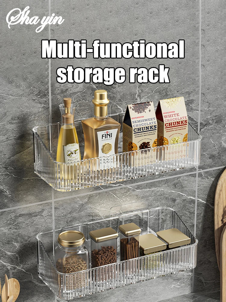 Bathroom Storage Rack Wall Mounted Toilet Washroom Washroom Washbasin Wall Organizing Storage Basket