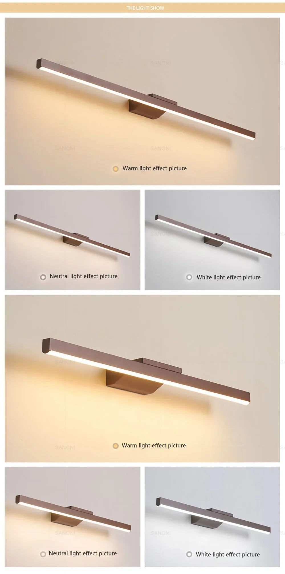Bathroom LED Wall Lamp Wall Sconce Modern Mirror Headlight for Toilet Stairs Aisle Vanty Lamps Home Decorations Fixture Luster