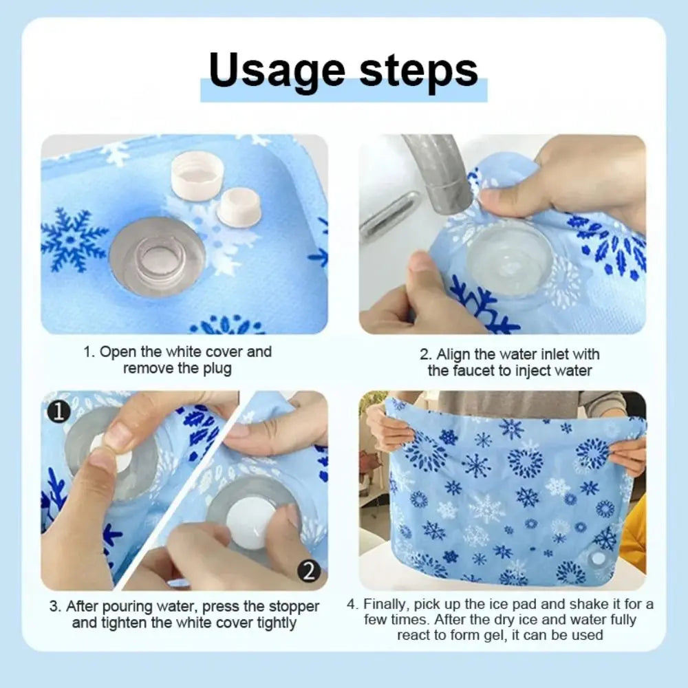 Pet Summer Cooling Mat, Self-Watering Ice Gel Cooling Pad for Pets, Portable and Durable Pet Ice Mat, Suitable for Small and Large Dogs