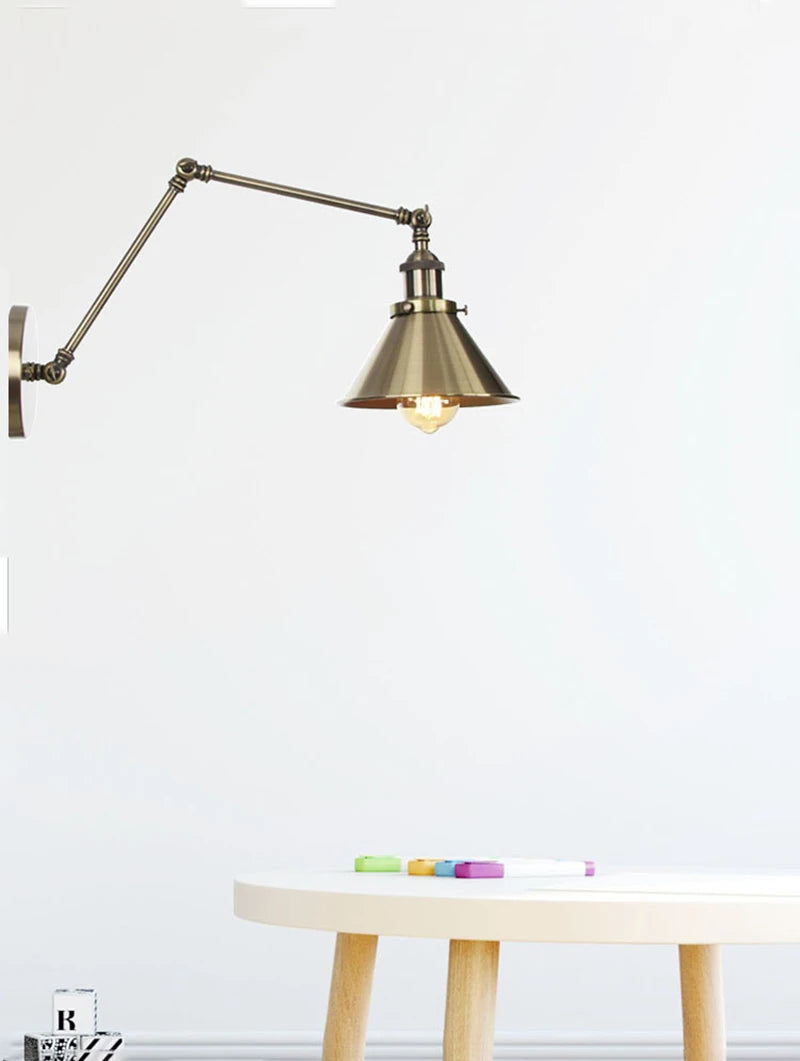 Modern Minimalist Bedroom Wall Lamp for Living Room Aisle Dining Room Adjustable Decorative Long Arm Wall Sconce Reading Lights
