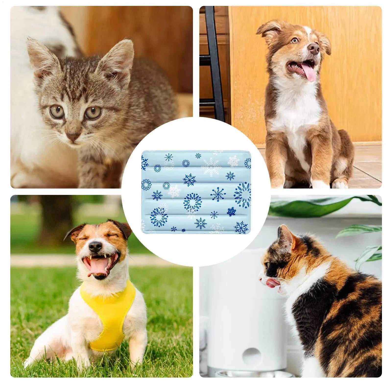 Dog Cooling Mat 30x40cm Ice Bed Soft Reusable Floor Cushion Summer Cool Mat for Small Medium Large Cats Indoor Outdoor Use