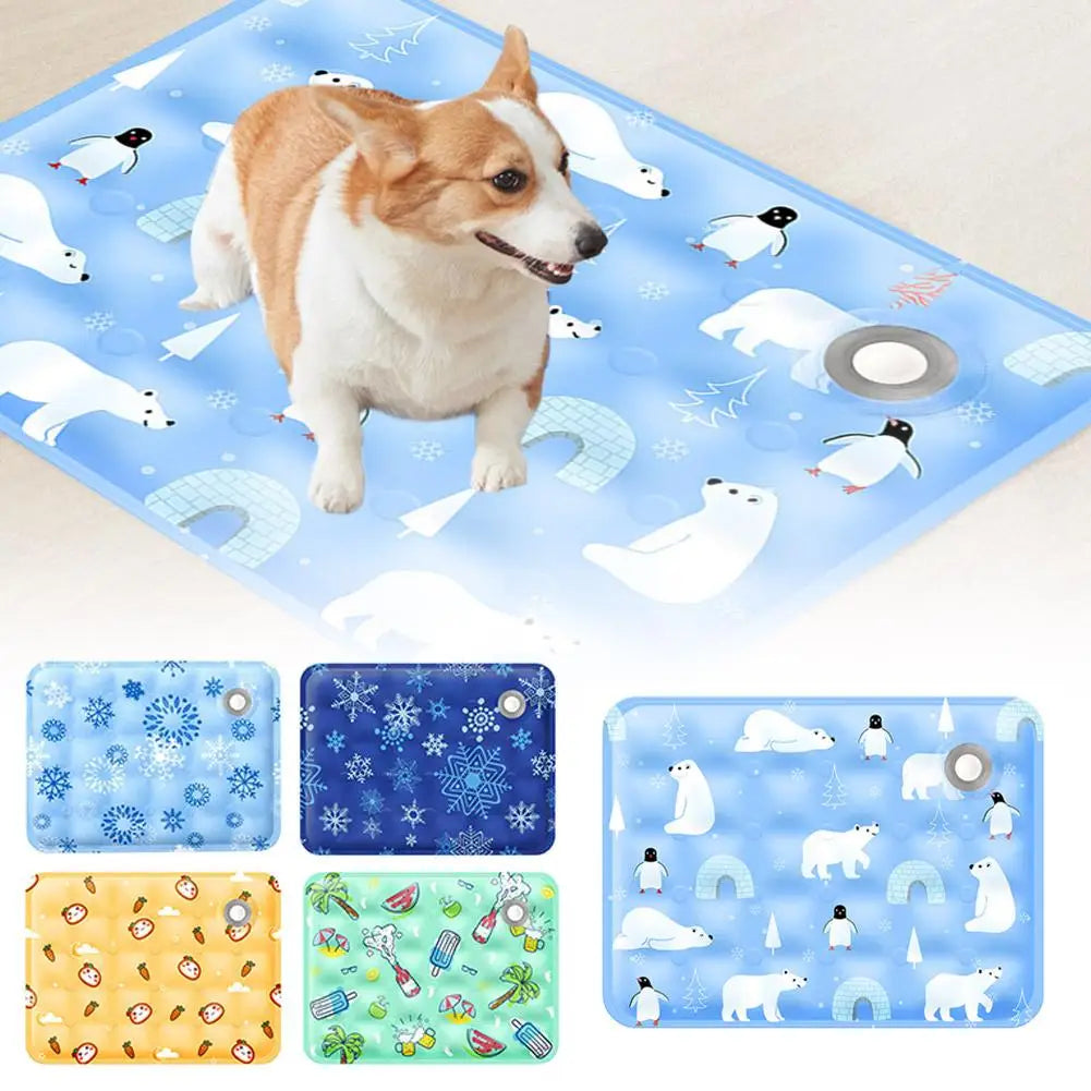 Cooling Ice Mat For Pets Summer Pet Cold Bed Extra Large For Small Big Dogs Pet Accessories Water Injection Cooling Pad Dry Pad
