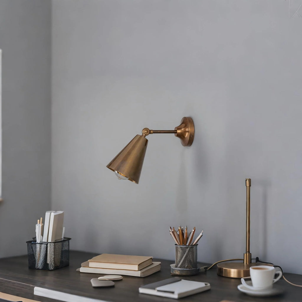Retro Copper Bedroom Bedside Lamp Read Wall Lamp for Dressing Room Bathroom  Aisle Sconces Entrance Decoration Light