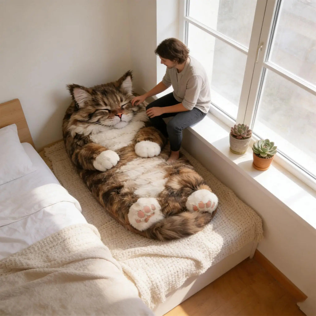 Adult Sleeping Bag Soft Warm Room Decor Cat Envelope Warm Sleeping Bag For Indoor Home Bedroom Living Room Apartment Dorm Hotel