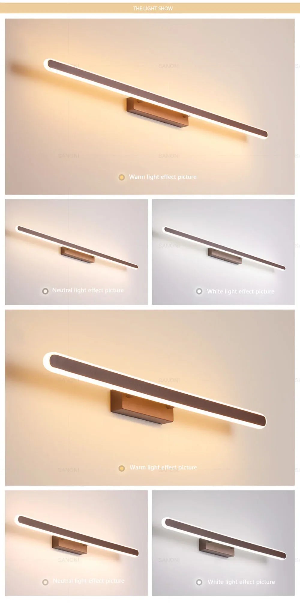 Bathroom LED Wall Lamp Wall Sconce Modern Mirror Headlight for Toilet Stairs Aisle Vanty Lamps Home Decorations Fixture Luster
