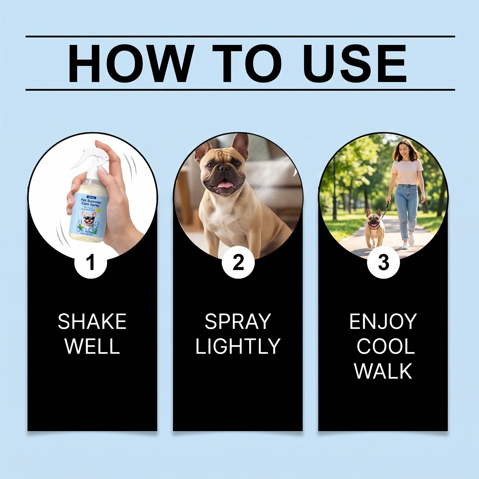 Pet Summer Cooling Spray Gentle Instant Heat Relief Refreshing Mist Waterless Portable Outdoor Quick Cooling Pet Care Supplies