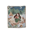 Nordic Style Artist Blankets for Beds Retro Art Bedroom Decoration Tapestry Leisure Ladies Picnic Blanket Outdoor Camping Mat