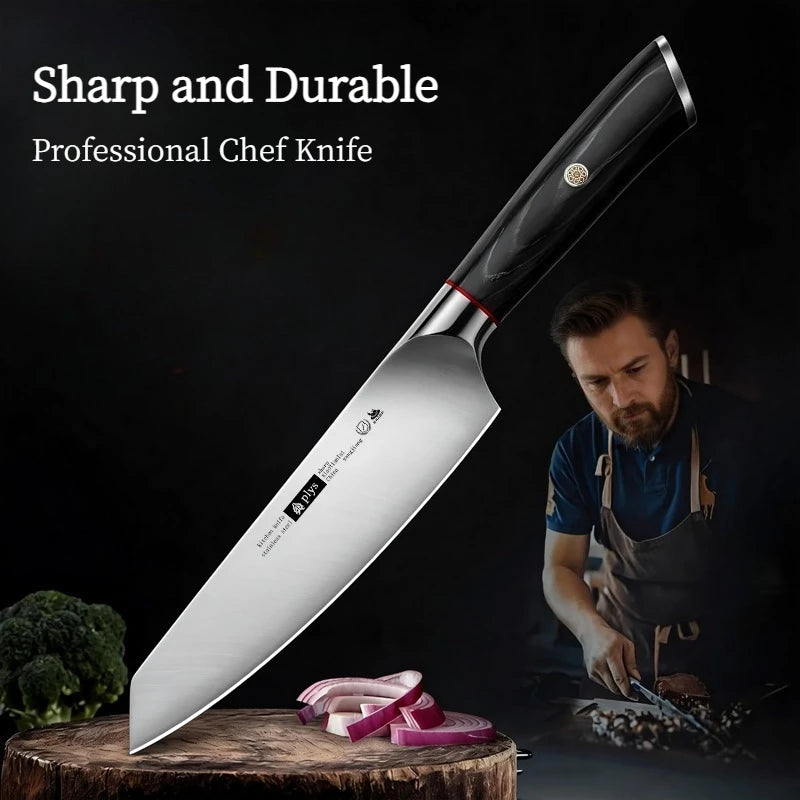 Kitchen Professional Chef Knife Stainless steel Household Meat Cleaver Fruit knife Solid wood handle sharp cutter Cooking Tools