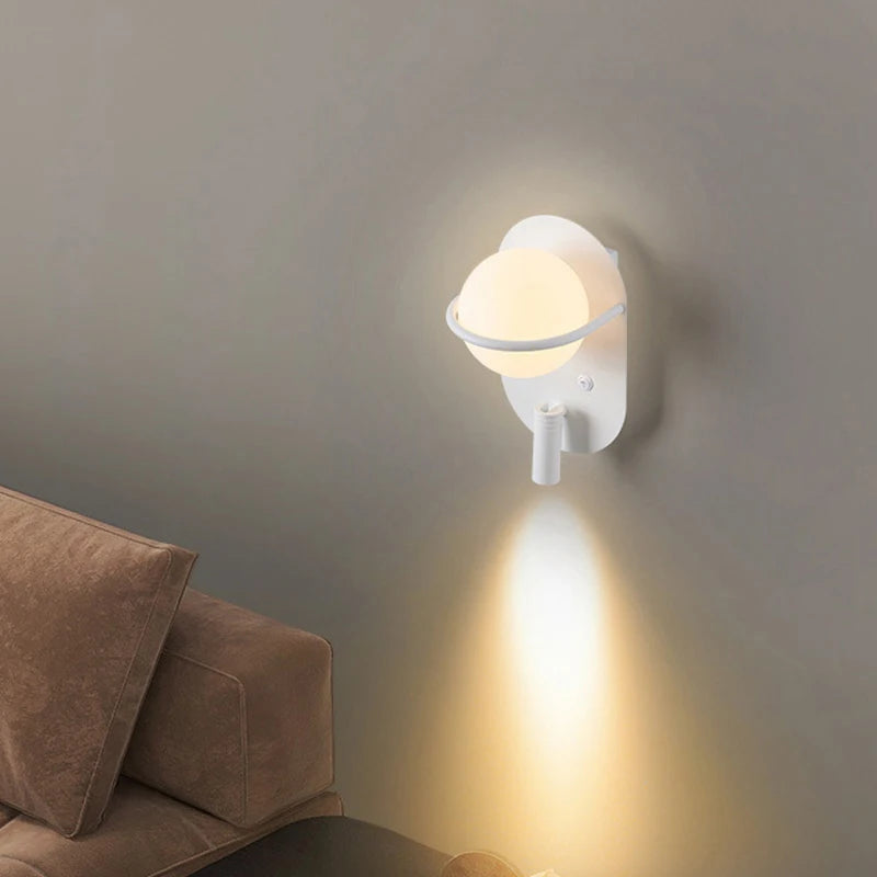 Bedroom Bedside Wall With Switch Wall Lights Creative Led Adjustable Modern Study Living Room Sofa Tv Background Walls Lamp