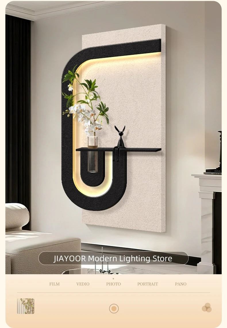 Modern Living Room LED Wall Lamps For Corridor Hallway Minimalist Hanging Painting Vase Mural Lights Lustre Decoration Lighting