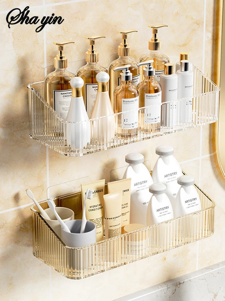 Bathroom Storage Rack Wall Mounted Toilet Washroom Washroom Washbasin Wall Organizing Storage Basket
