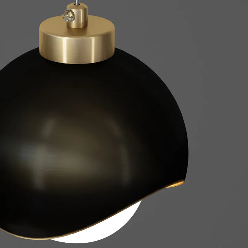 Bedroom Bedside Hanging Pendant Lamp Glass Ball LED Chandelier Lighting Ceiling Modern Interior Home Decor Lights Dining Kitchen