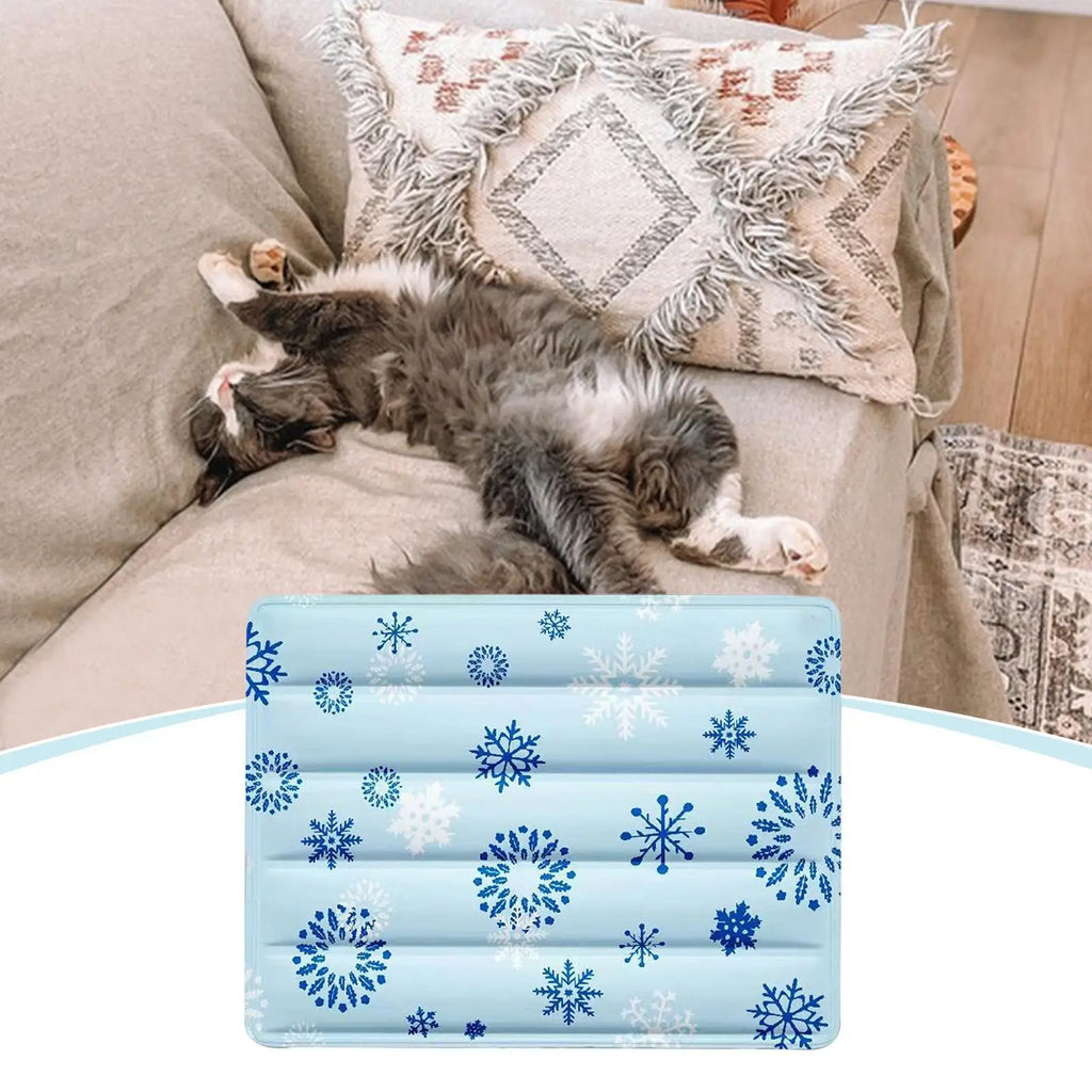 Dog Cooling Mat 30x40cm Ice Bed Soft Reusable Floor Cushion Summer Cool Mat for Small Medium Large Cats Indoor Outdoor Use