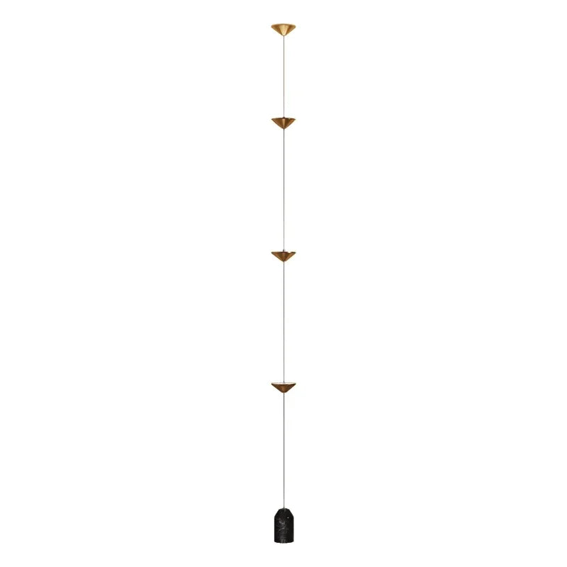 Modern Living Room Hallway Wall Floor Lamp Cone Desigh Art Decorative Iron Hanging Cable Floor Lamp for Bedroom Indoor