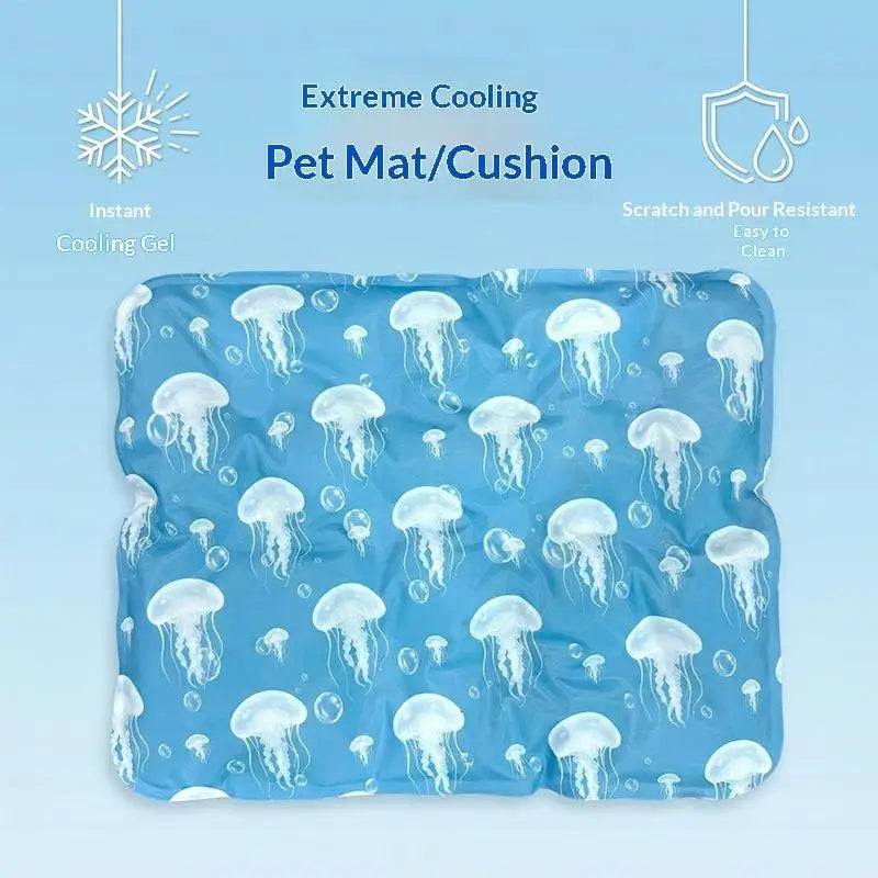 Cooling Ice Mat For Pets Non Toxic Summer Dog Cat Self Cooling Gel Pad Bed Crate Sofa Floor