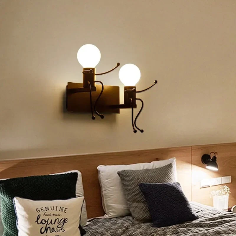 Creative Personality Living Room Bedroom Bedside Lamp Balcony Corridor Corridor Wall Lamp Art Children's Room Wall Lamp