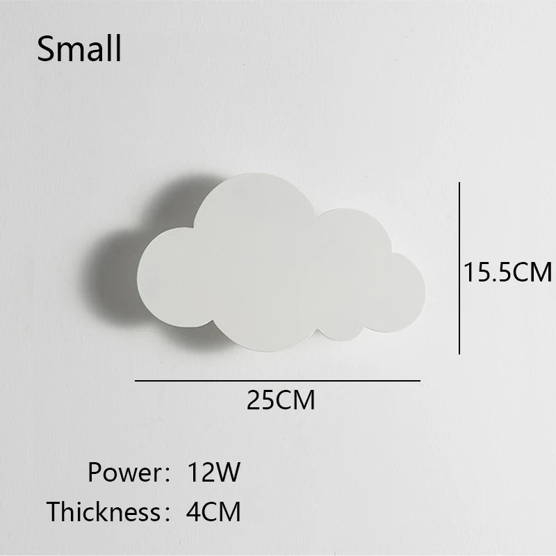 New Baby Room Cloud Wall Lamp Bedroom Bed Living Dining Room Attic Creative Warm Decoration Dimmable Wall Light