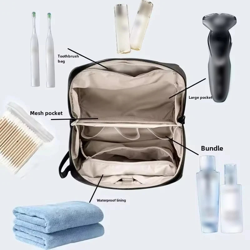 Bathroom Storage Bag Dry Wet Separation Waterproof Toiletry Bag | Large Capacity Cosmetic Case for Business Trips