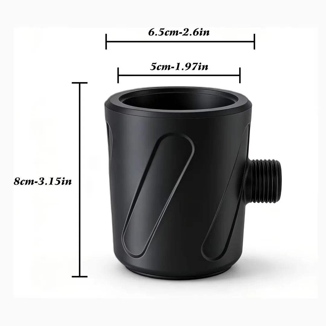 Bathroom shower head for men, designed for bathing, with a high-pressure, large-flow, ring-shaped showerhead. Suitable for G1/2inch standard connectors. Easy to disassemble, compact and portable, can also be used outdoors