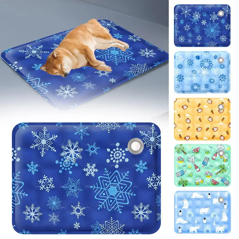 Cooling Ice Mat For Pets Summer Pet Cold Bed Extra Large For Small Big Dogs Pet Accessories Water Injection Cooling Pad Dry Pad