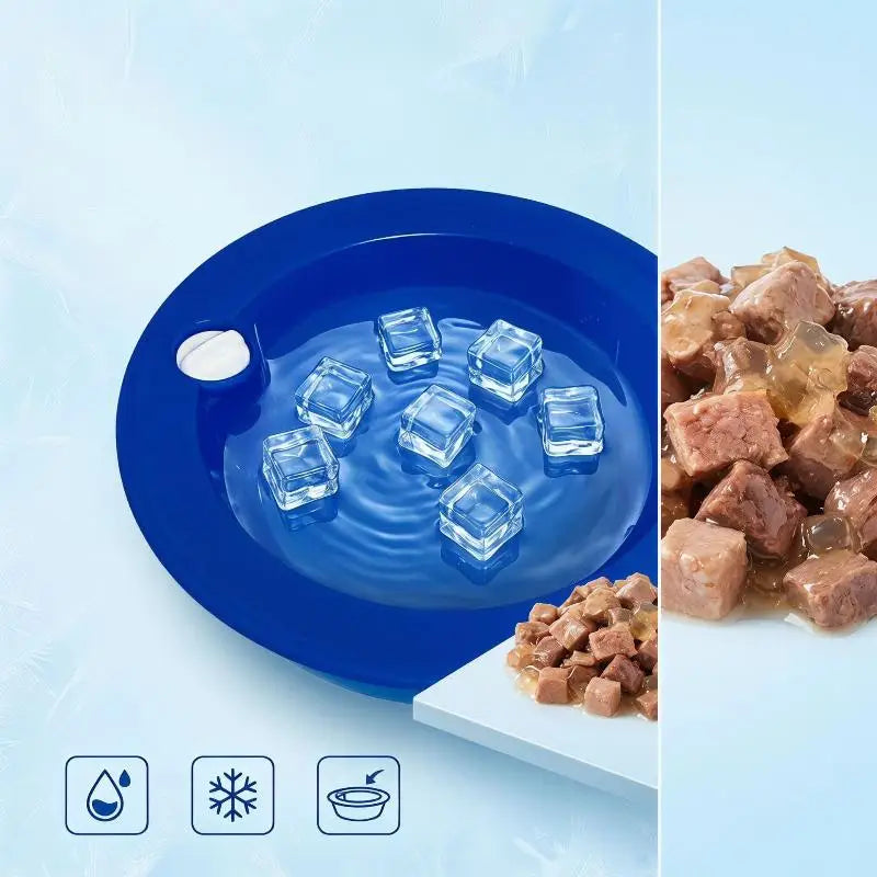 Pet Cooling Ice Bowl Summer Dog Water Feeder Cold Retention Design Let Pets Enjoy Cool Drinking Water