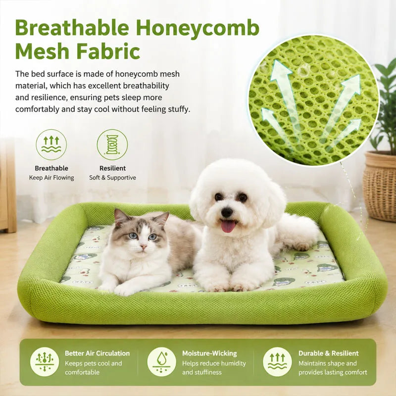 Cooling Puppy Bed Summer Dog Supplies Mat Accessory Comfort Sofa Blanket for Small Medium Large Dogs Cats Beds Mats Supplies