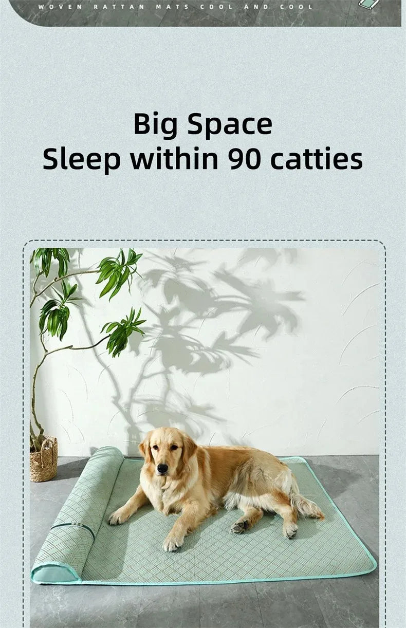 Cooling Bedding for Dogs Mat Pets Supplies Dog Beds Tiny Washable Bed Lie Outdoor House Cushion Mattress Large Pet Accessories