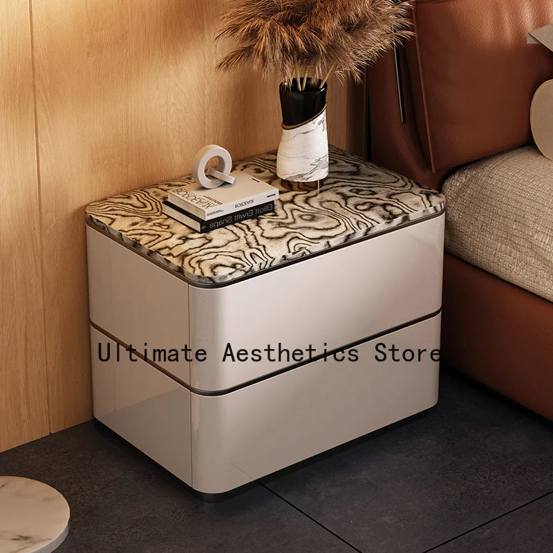 Delicacy Bedroom Nightstand Storage Drawers Classic Practical Bedside Table Aesthetic Luxury Mesitas De Noche Home Furniture
