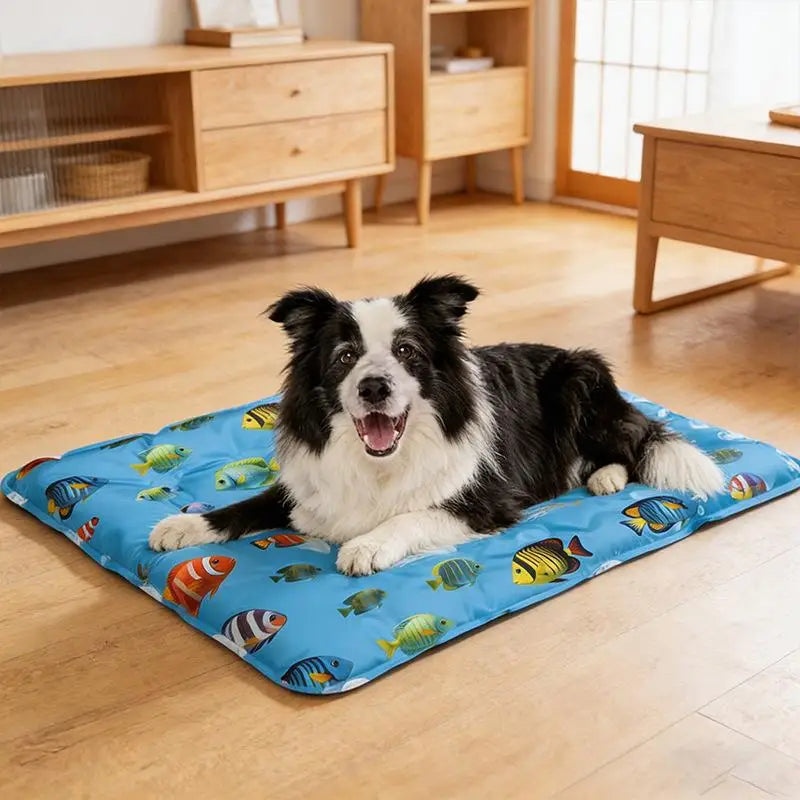 Cooling Ice Mat For Pets Non Toxic Summer Dog Cat Self Cooling Gel Pad Bed Crate Sofa Floor