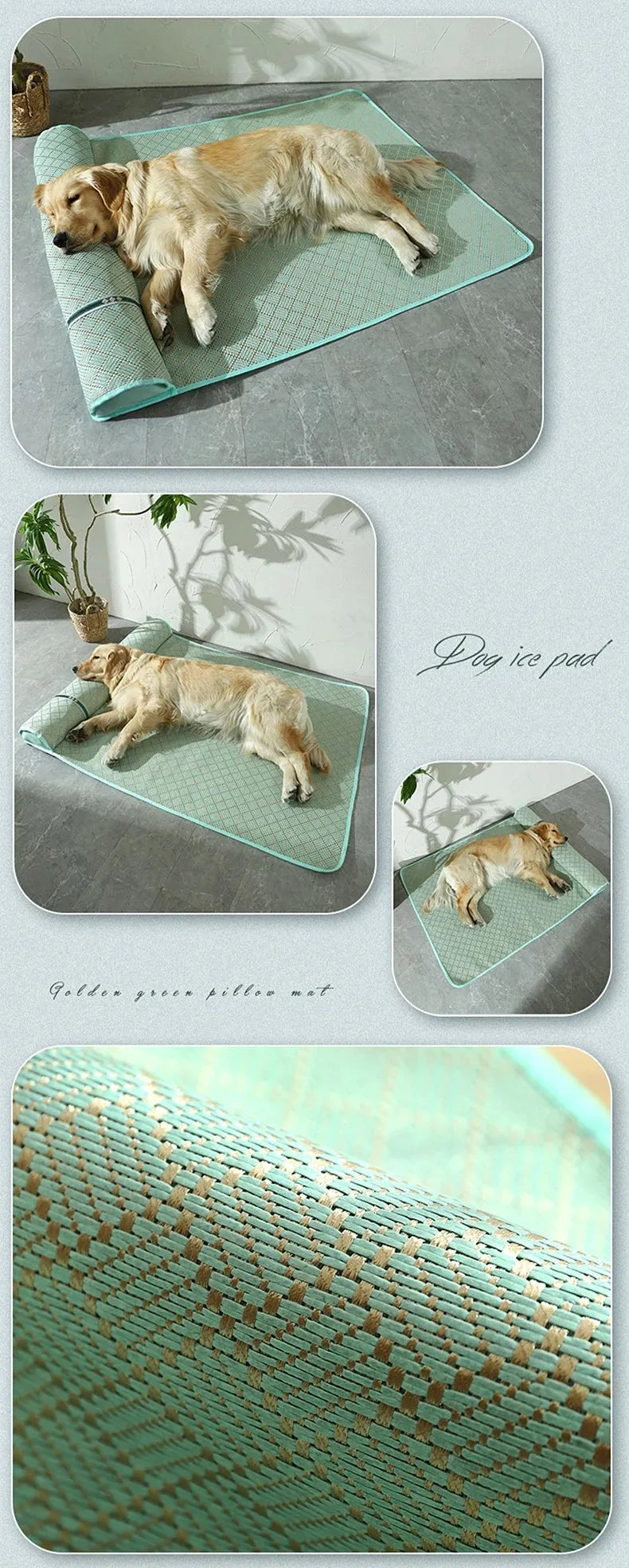 Cooling Bedding for Dogs Mat Pets Supplies Dog Beds Tiny Washable Bed Lie Outdoor House Cushion Mattress Large Pet Accessories