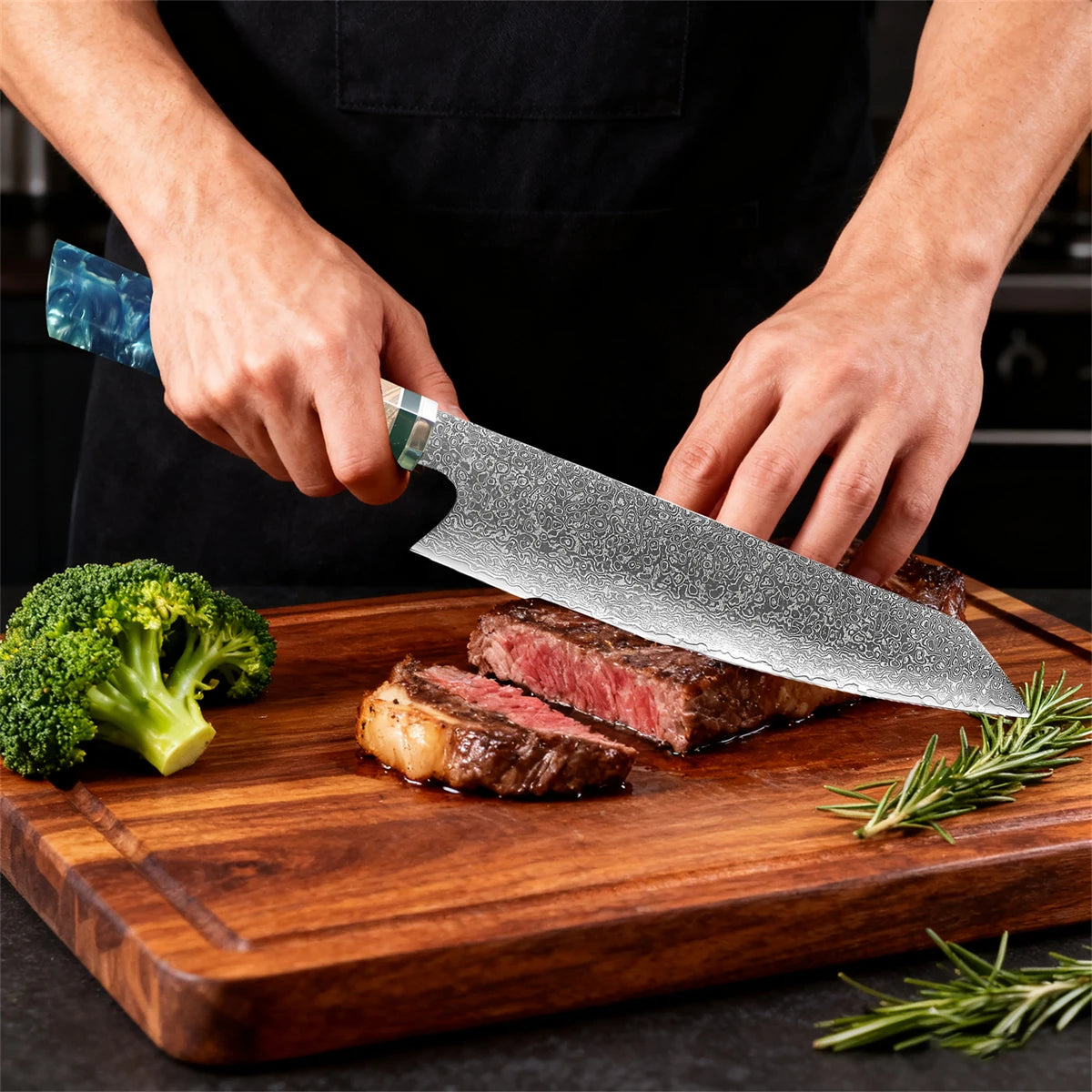 Household 67 Layer Damascus Steel Kiritsuke Knife Meat Chef Knife Fruit Vegetable Slicing Knife Cooking Tools Kitchen Stuff