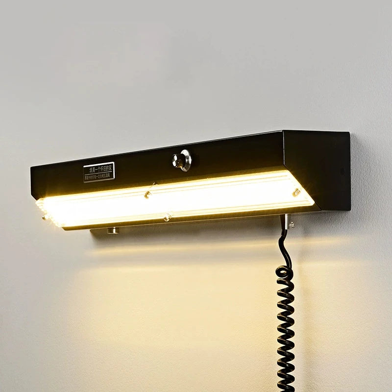 Bedroom Bedside Wall Lamps Children's Room Long Strip Lamp Retro Industrial Style Home Decor Living Room Mirror Front Wall Light