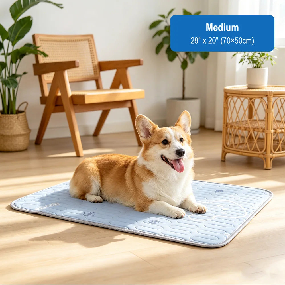 Dog Cooling Mat Summer Pet Cold Bed 3 Sizes For Small Big Dogs Pet Cat Portable Cooling Durable Blanket Sofa Cat Ice Pad Blanket