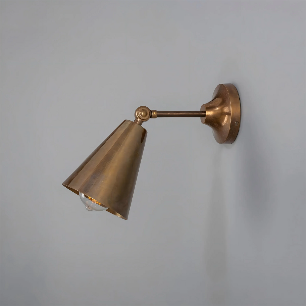 Retro Copper Bedroom Bedside Lamp Read Wall Lamp for Dressing Room Bathroom  Aisle Sconces Entrance Decoration Light