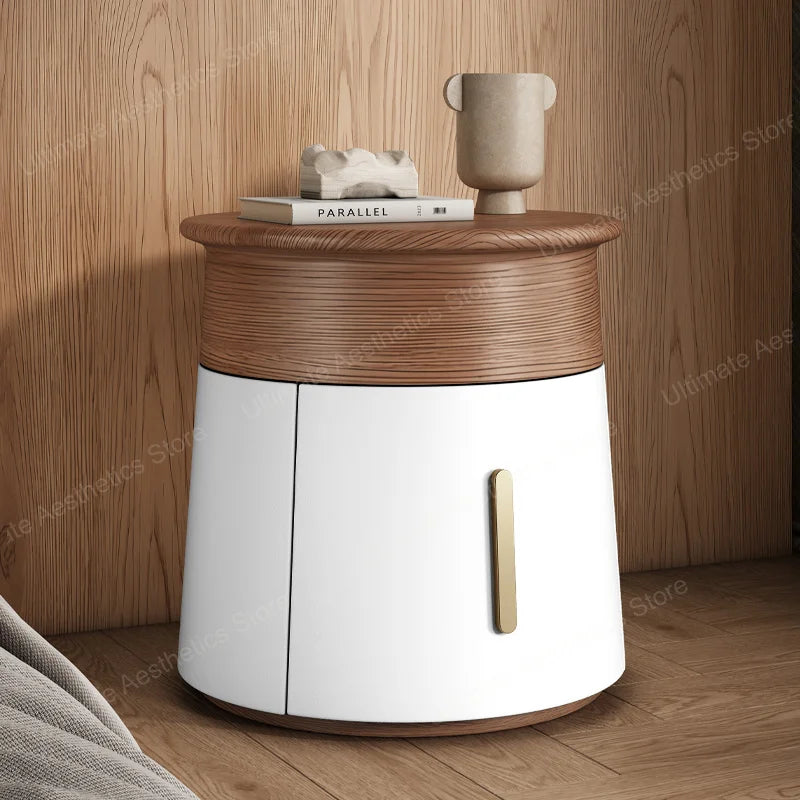 Creative Design Small Bedside Table Space Saving Drawers Storage Nightstand Unique Trendy Mesa De Noche Bedroom Furniture