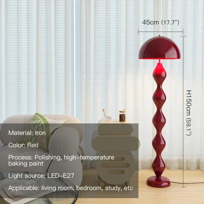 Nordic Living Room LED Floor Lamp Creative Mushroom Shape Indoor Atmosphere Lighting Decorative Floor Lamp