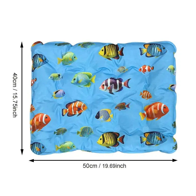 Cooling Ice Mat For Pets Non Toxic Summer Dog Cat Self Cooling Gel Pad Bed Crate Sofa Floor