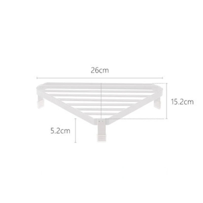 Kitchen Storage Metal Iron Single Layer Kitchen Seasoning Jar Pot Shelf Dish Drying Rack