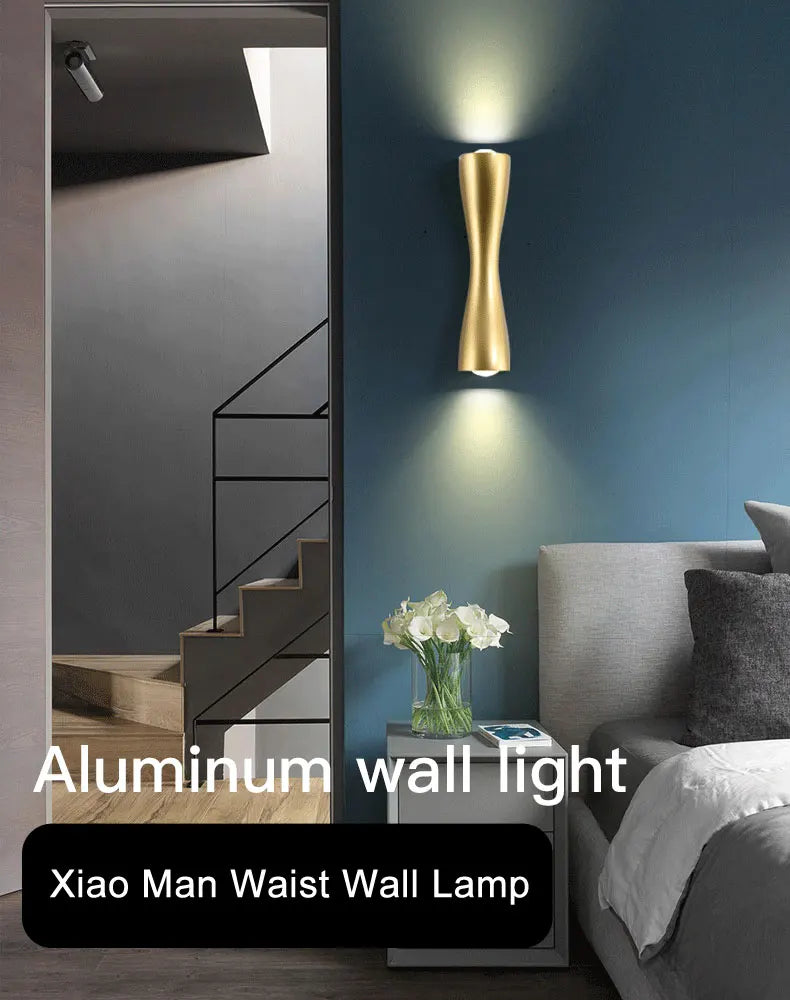 Bedside Wall Lamp, Bedroom, Modern Creative And Personalized Decoration, Nordic Home Aisle Background Wall Lamp